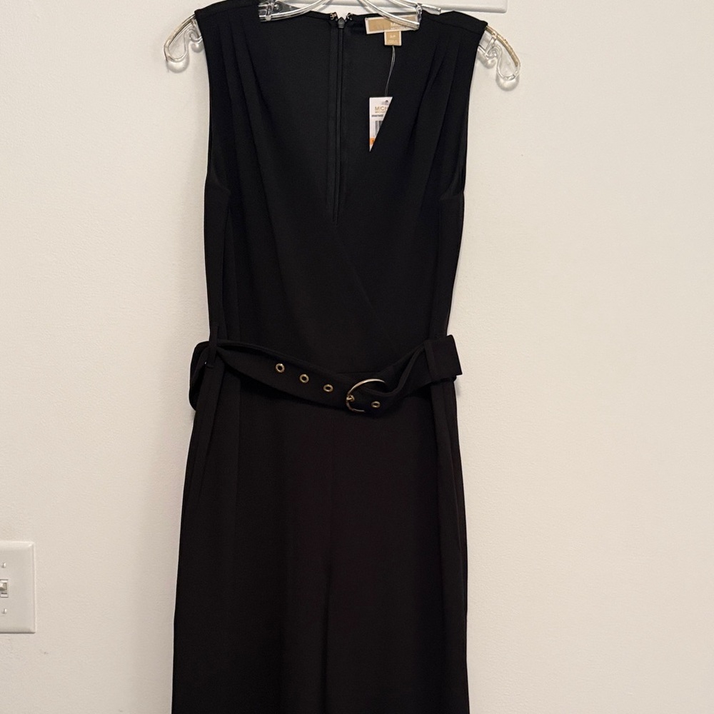 NWT Michael Kors Black Belted Jumpsuit